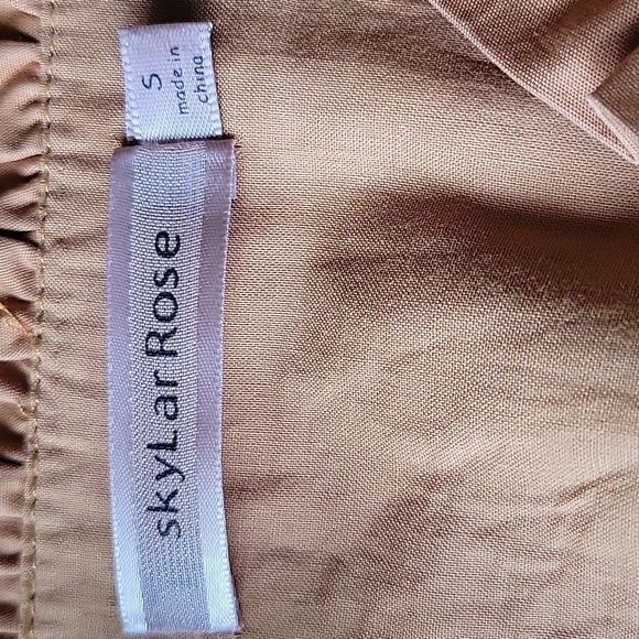 SKYLar Rose maxi skirt size Small color light brown - Picture 7 of 15